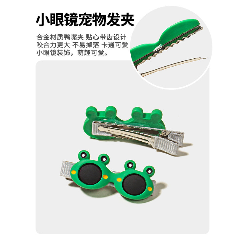 Wholesale Super cute cat and dog sunglasses hairpin headdress
